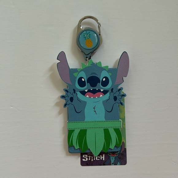 Disney Lilo & Stitch Hula Retractable Badge Reel & Cardholder - Picture 1 of 3